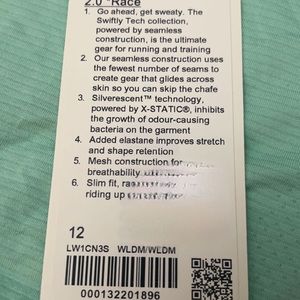 LULULEMON SWIFTLY TECH RB TANK